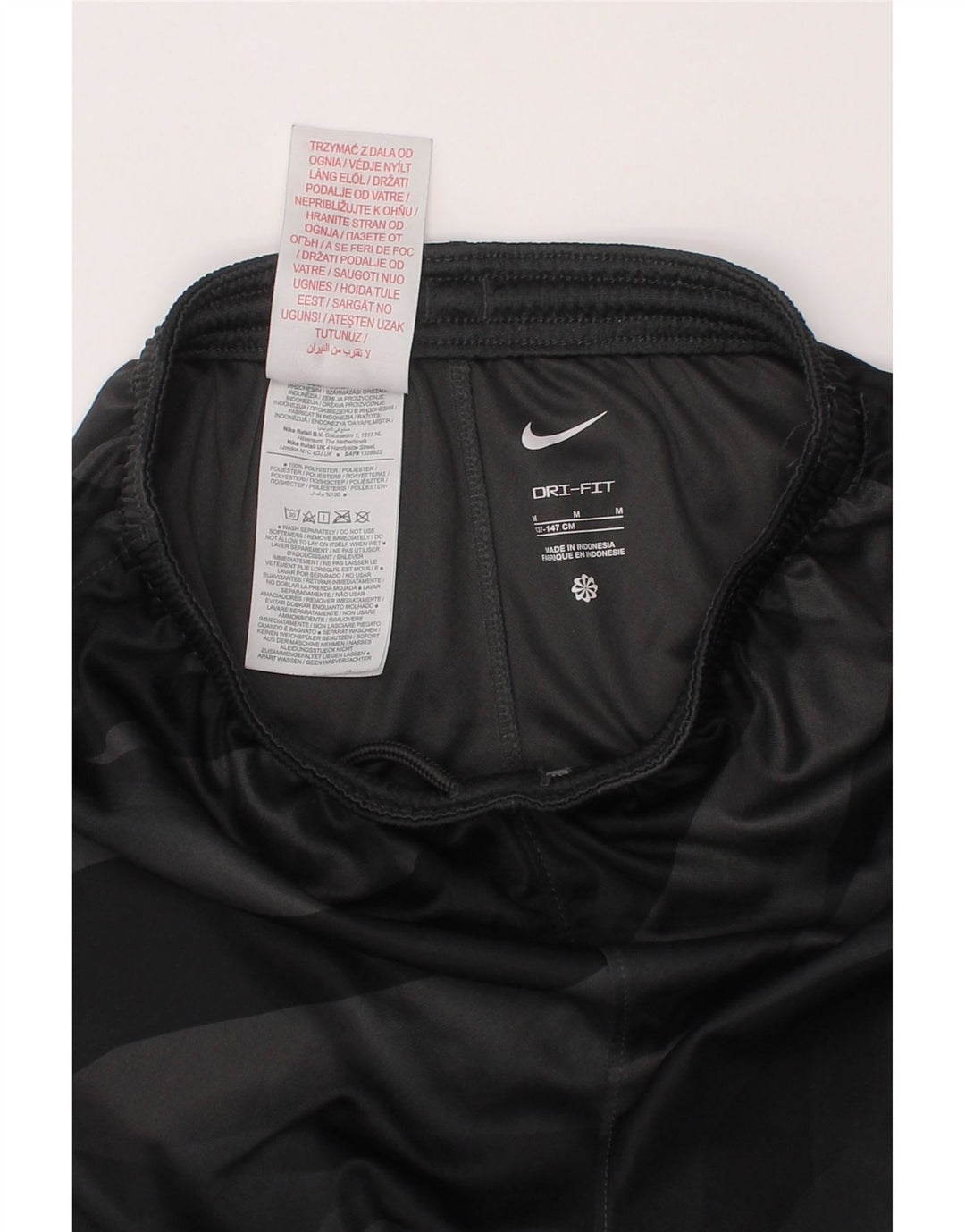 Nike Boys Liverpool Sport Shorts 10-11 Years Medium Grey Tie Dye Polyester
