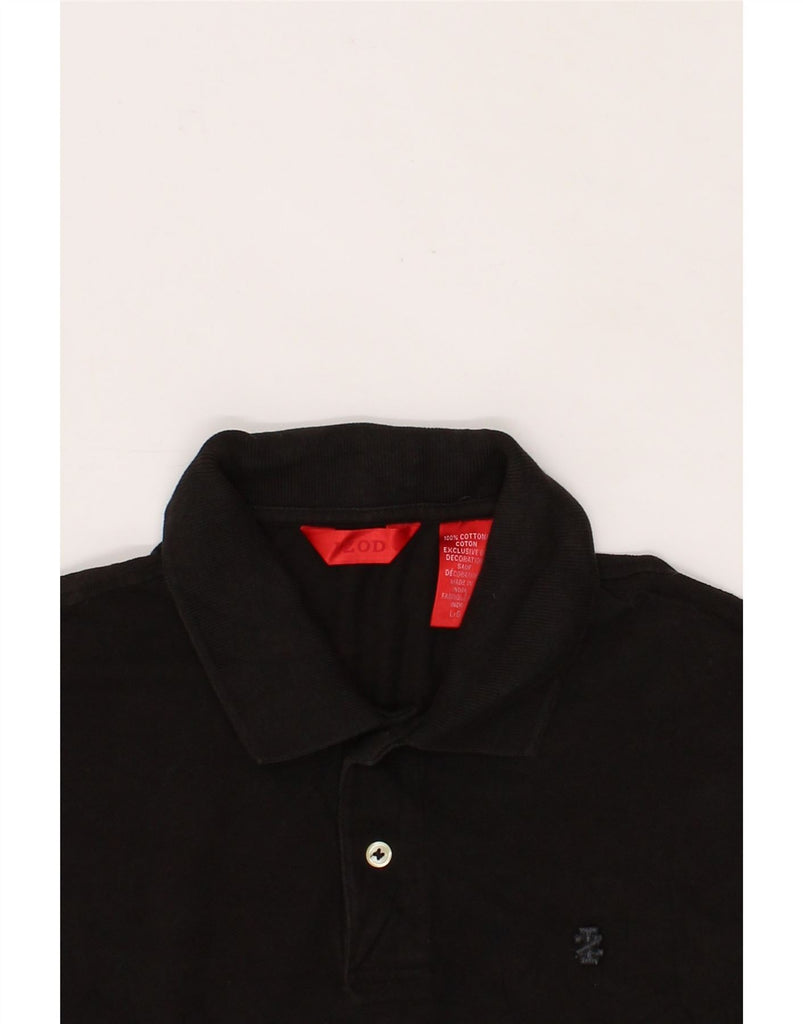 IZOD Mens Polo Shirt Large Black Cotton Vintage Izod and Second-Hand Izod from Messina Hembry 