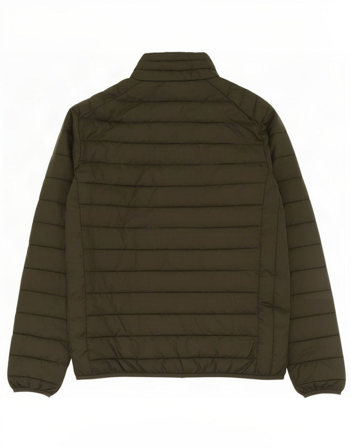 Ellesse Mens Padded Jacket UK 40 Large Khaki Polyester