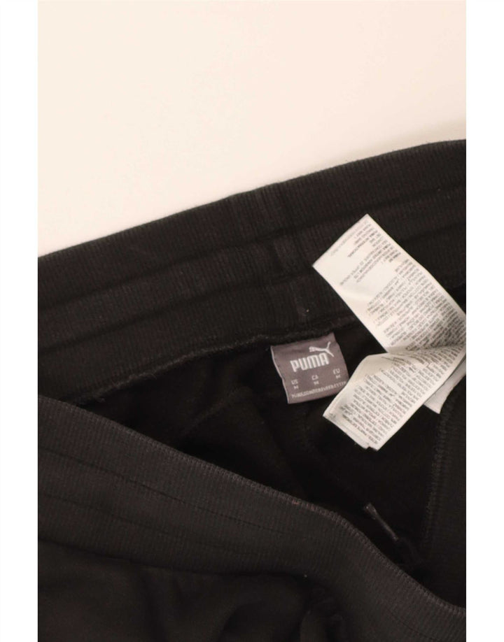 Puma Womens Tracksuit Trousers Joggers UK 14 Medium Black Cotton