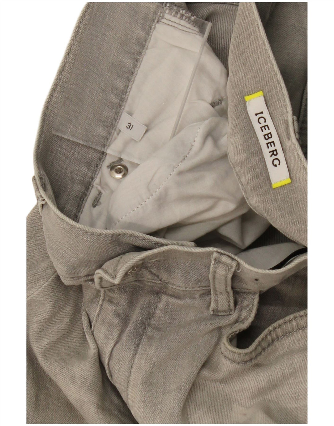 ICEBERG Womens Slim Jeans W31 L31 Grey Cotton Vintage Iceberg and Second-Hand Iceberg from Messina Hembry 