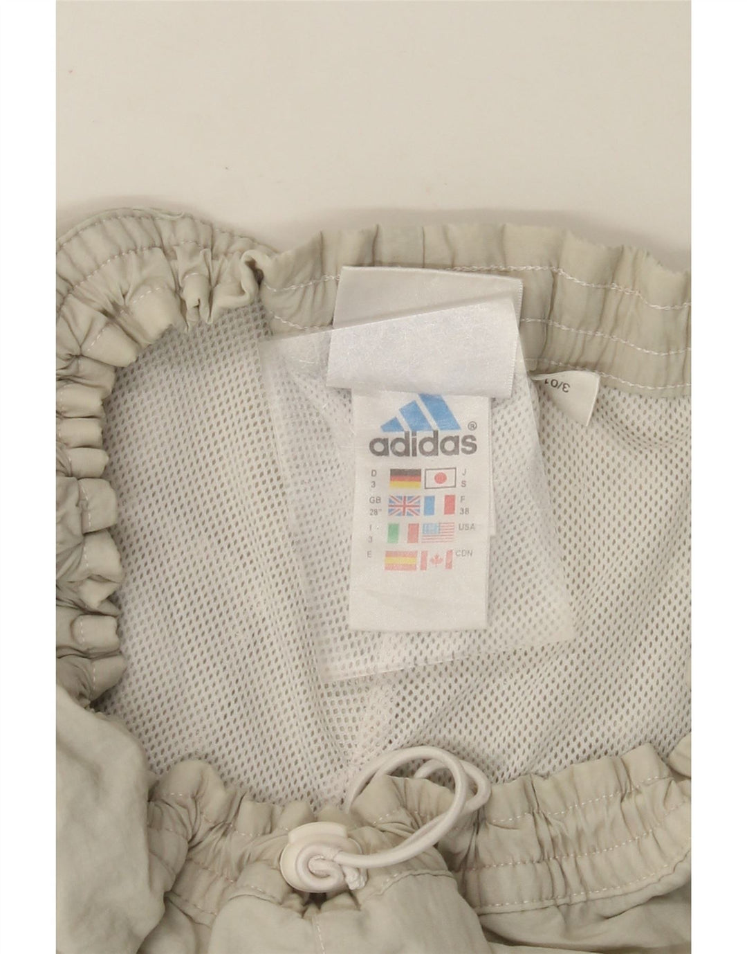 ADIDAS Mens Swimming Shorts Small Grey Polyamide