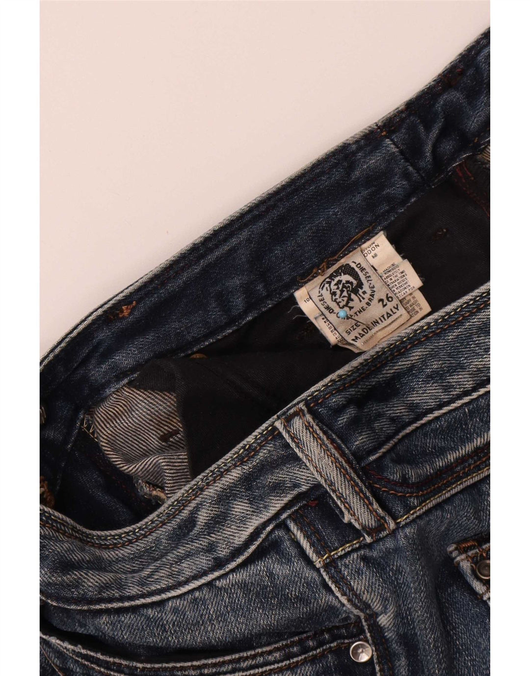 Diesel Womens Bootcut Jeans W26 L31 Blue Cotton