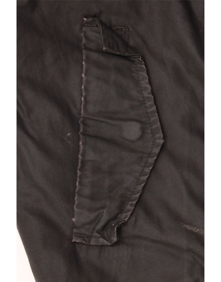 Zara Mens Bomber Jacket UK 40 Large Brown Cotton