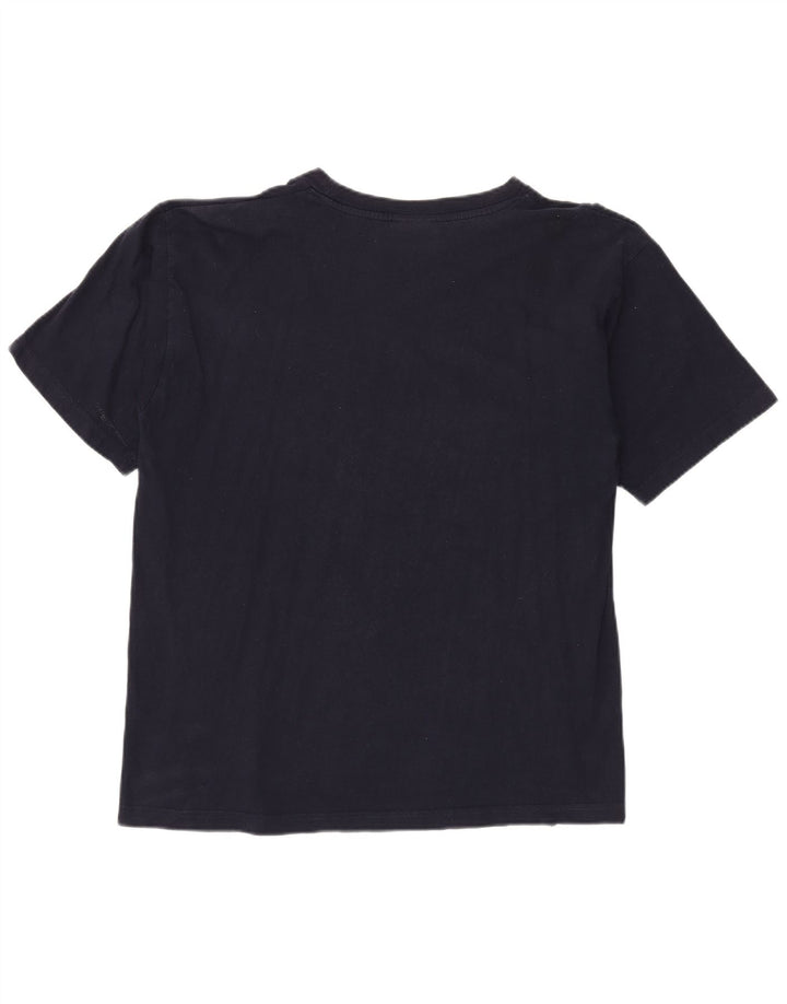 ASICS Mens T-Shirt Top XL Navy Blue Cotton