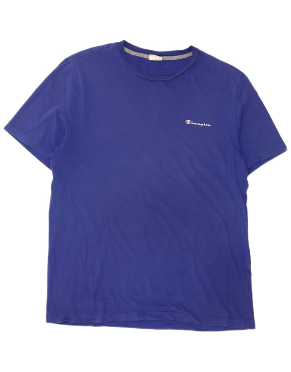 CHAMPION Mens T-Shirt Top 2XL Blue