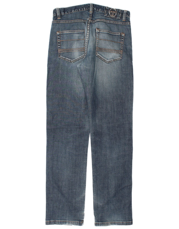 SERGIO TACCHINI Mens Straight Jeans W34 L34 Blue Cotton