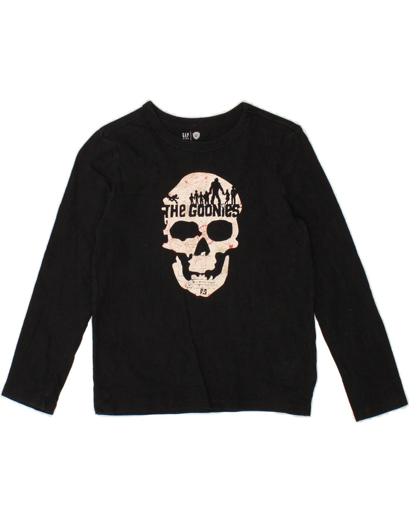 GAP Boys Graphic Top Long Sleeve 6-7 Years Small Black Cotton Vintage Gap and Second-Hand Gap from Messina Hembry 