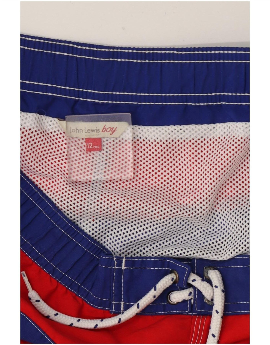 John Lewis Boys Swimming Shorts 11-12 Years Red Striped