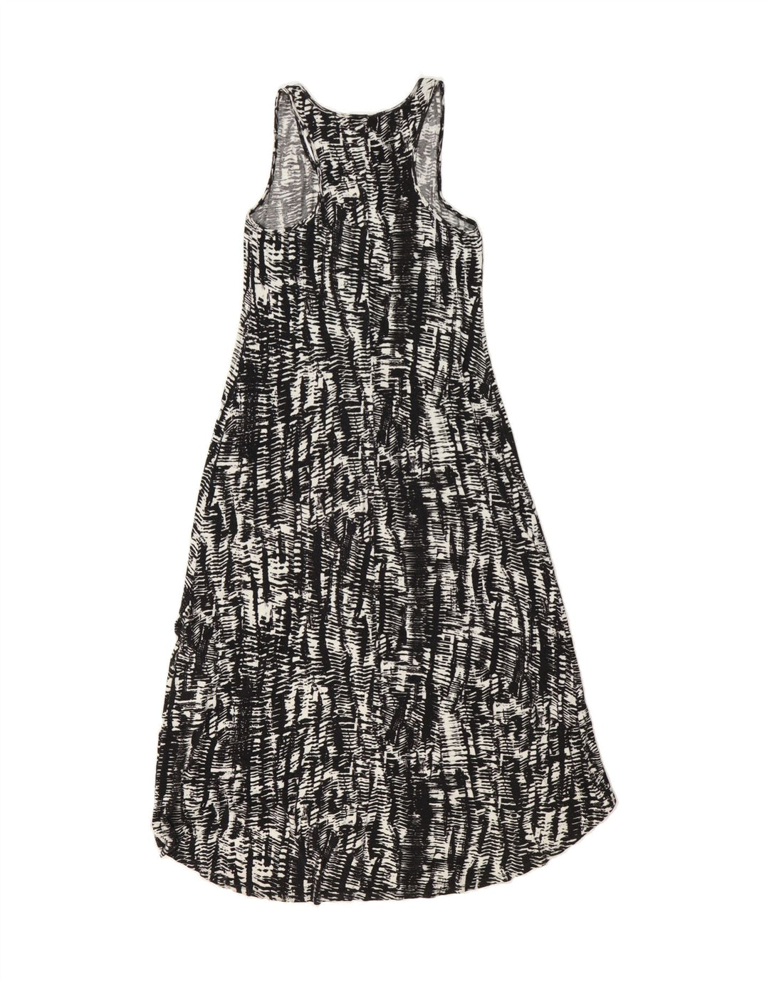 MOSSIMO Womens Sleeveless Maxi Dress UK 14 Large Black Geometric Vintage Mossimo and Second-Hand Mossimo from Messina Hembry 