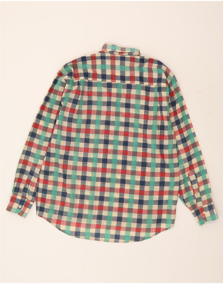 Vintage Mens Shirt Medium Multicoloured Check