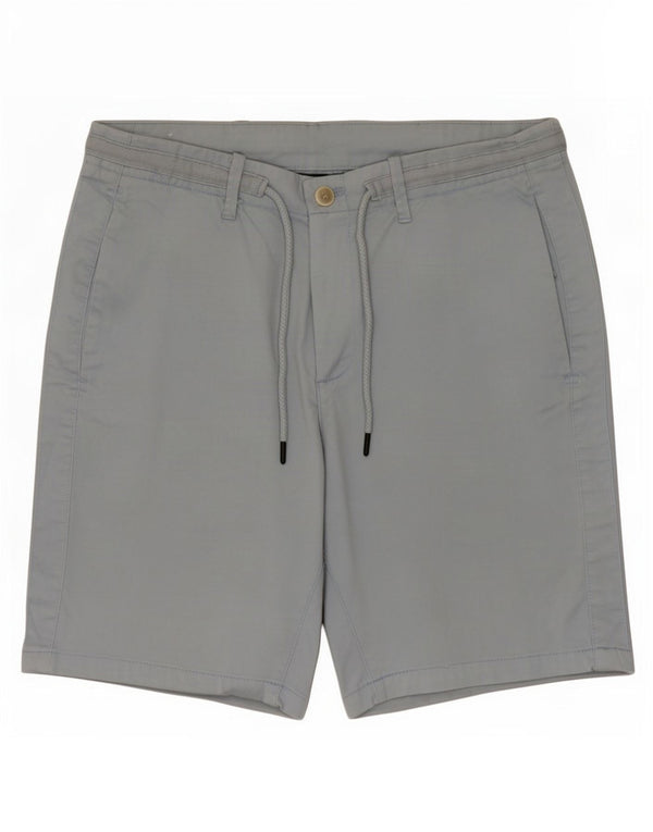 Zara Mens Chino Shorts EU 40 Large W32 Blue Cotton