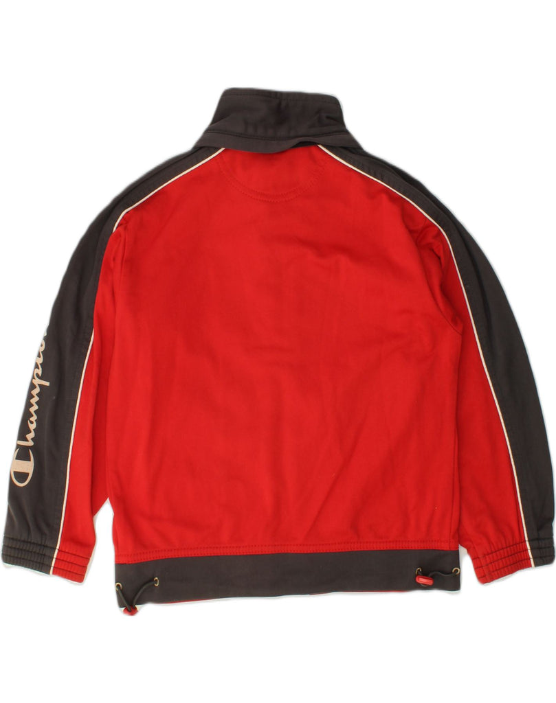 CHAMPION Boys Tracksuit Top Jacket 3-4 Years Red Colourblock Polyester | Vintage Champion | Thrift | Second-Hand Champion | Used Clothing | Messina Hembry 