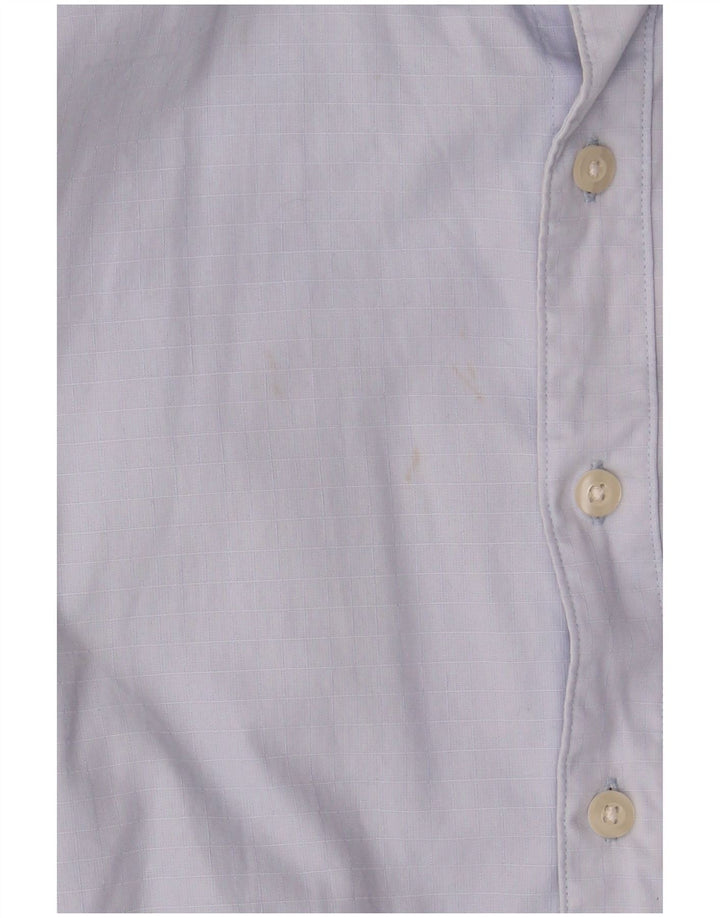 Farah Mens Casual Fit Shirt XL Blue Check Cotton