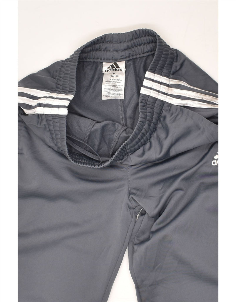 ADIDAS Boys Tracksuit Trousers Joggers 10-11 Years Medium Grey Polyester | Vintage Adidas | Thrift | Second-Hand Adidas | Used Clothing | Messina Hembry 