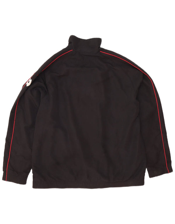 Lotto Mens Tracksuit Top Jacket XL Black Polyester