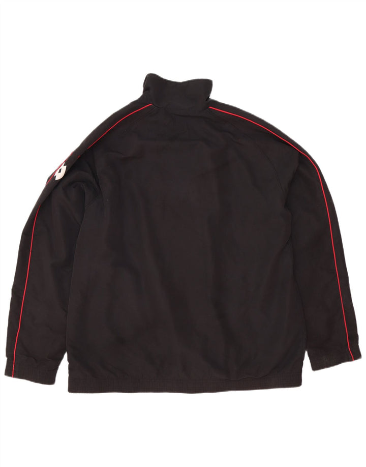 Lotto Mens Tracksuit Top Jacket XL Black Polyester