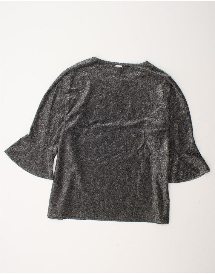 MICHAEL KORS Womens 3/4 Sleeve Blouse Top UK 22 3XL Grey Flecked Polyester Vintage Michael Kors and Second-Hand Michael Kors from Messina Hembry 