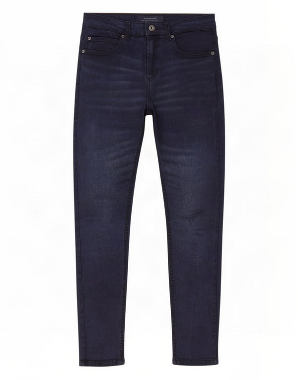 Zara Mens Skinny Casual Trousers Medium W30 L30 Navy Blue