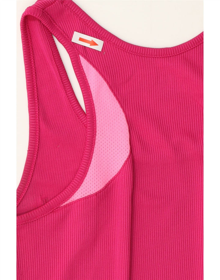 Nike Womens Heat Gear Vest Top UK 12 Medium Pink