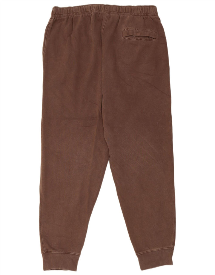 Nike Mens Tracksuit Trousers Joggers Large Brown Cotton