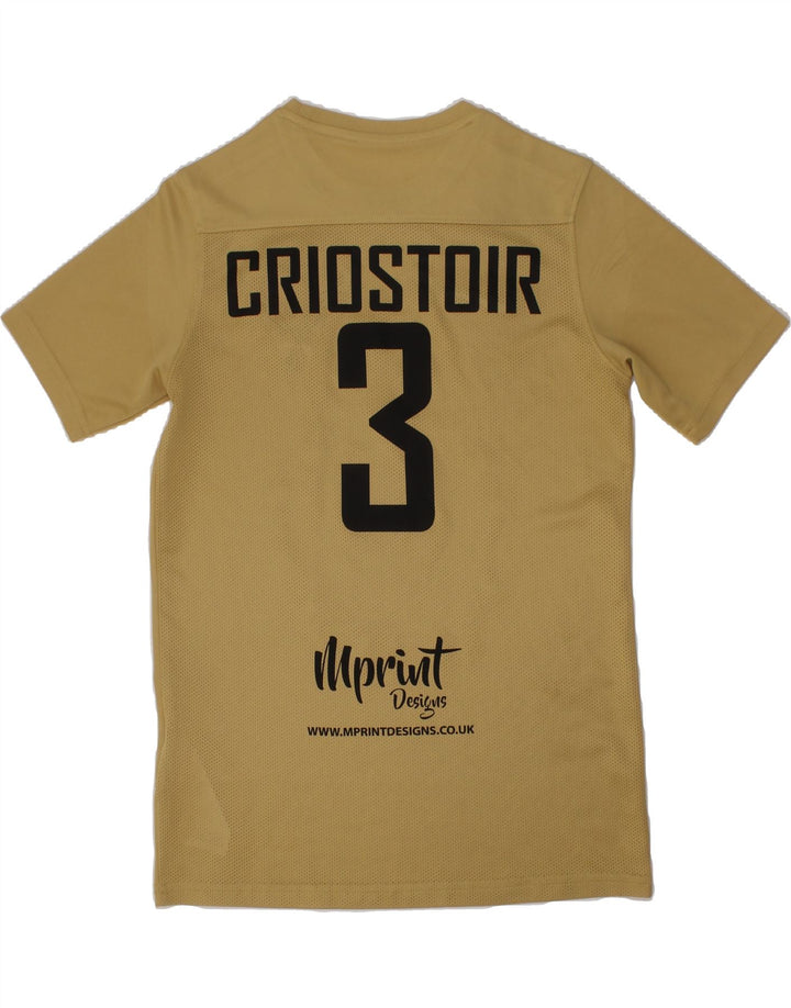 NIKE Boys Dri Fit Graphic T-Shirt Top 10-11 Years Medium Khaki Polyester Vintage Nike and Second-Hand Nike from Messina Hembry 