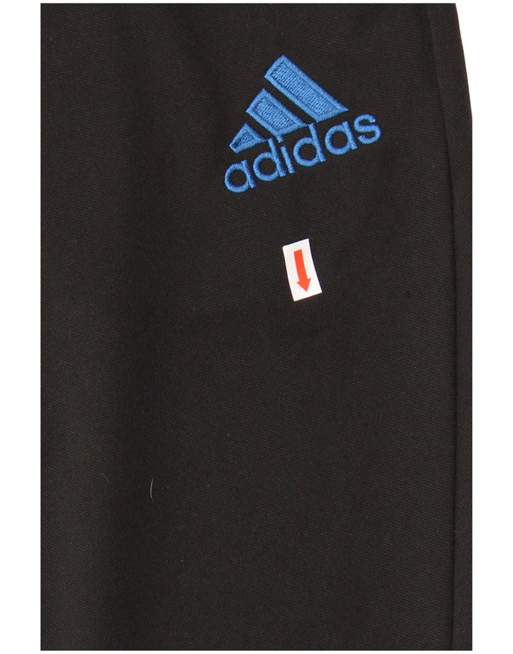 ADIDAS Mens Tracksuit Trousers Small Black Polyester