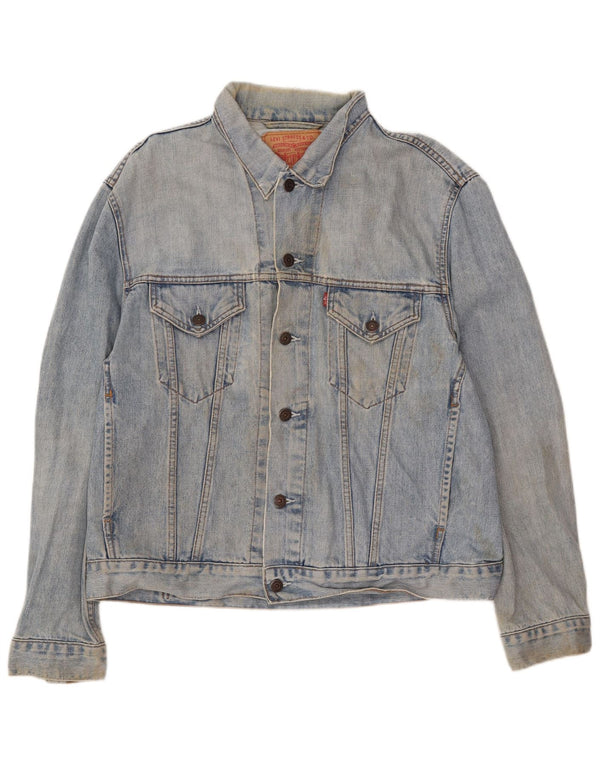 Levi's Mens Denim Jacket UK 40 Large Blue Cotton