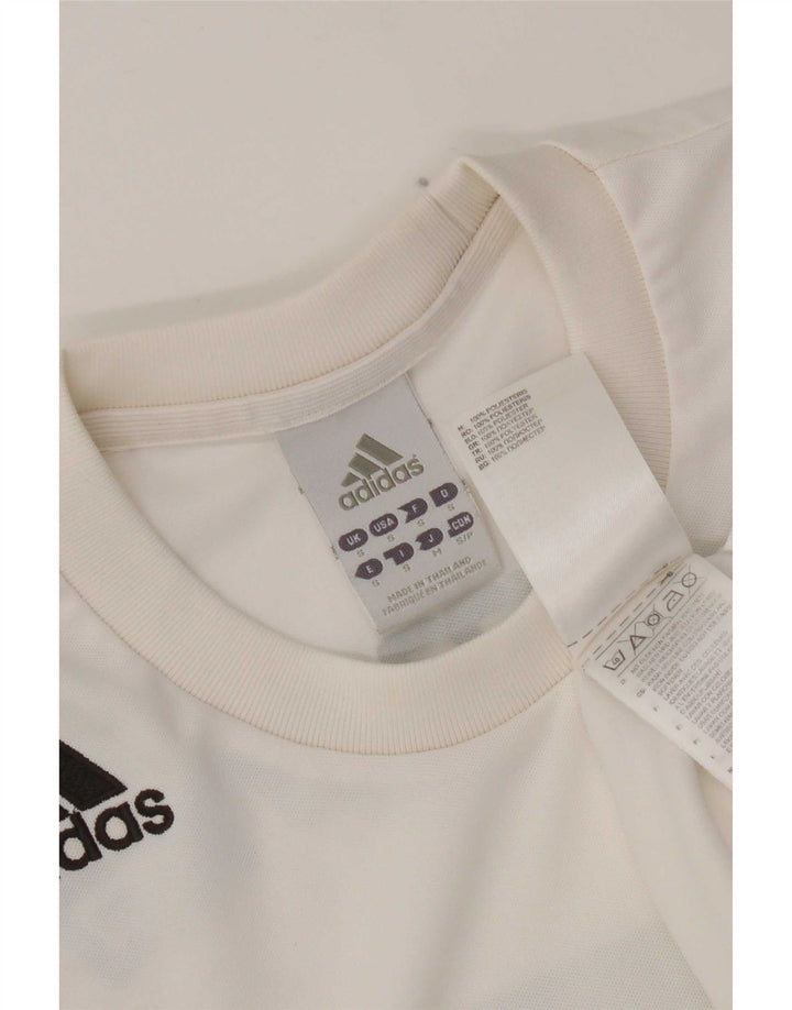 Adidas Mens Graphic T-Shirt Top Small White Polyester