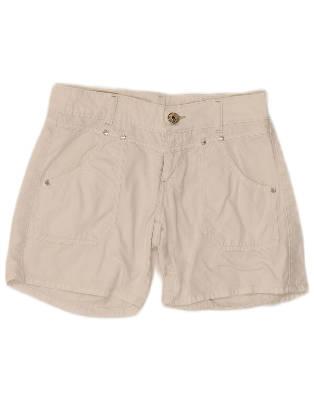 Replay Womens Casual Shorts W30 Medium White