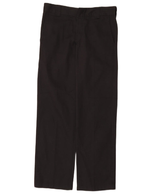 Dickies Mens Slim Straight Chino Trousers W30 L32 Black Polyester