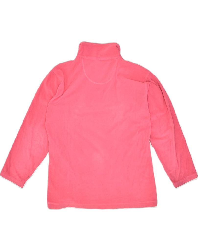 DIADORA Womens Oversized Fleece Zip Neck Jumper Sweater UK 18 XL Pink | Vintage | Thrift | Second-Hand | Used Clothing | Messina Hembry 