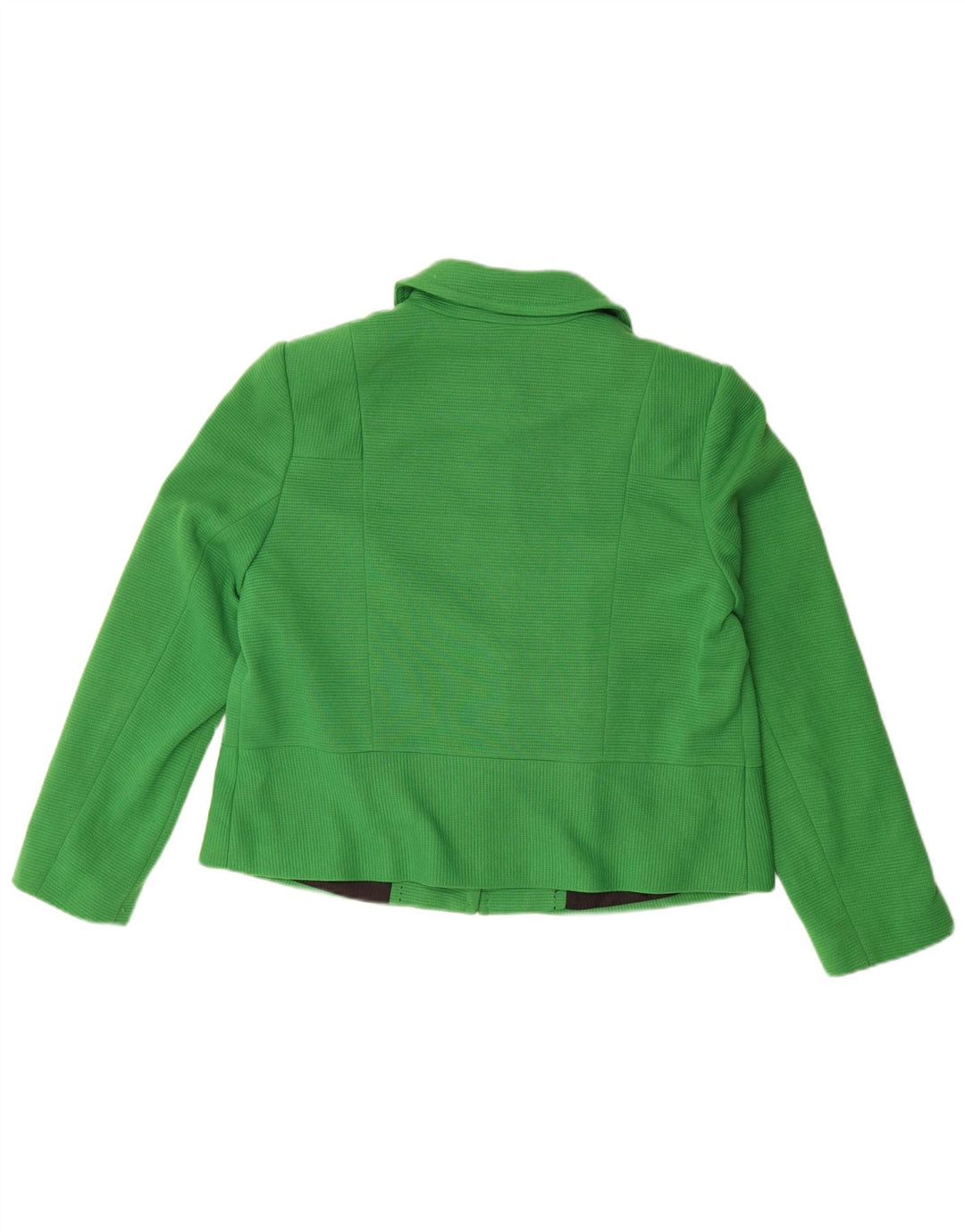Marks & Spencer Womens 4 Button Blazer Jacket UK 16 Large Green Polyester