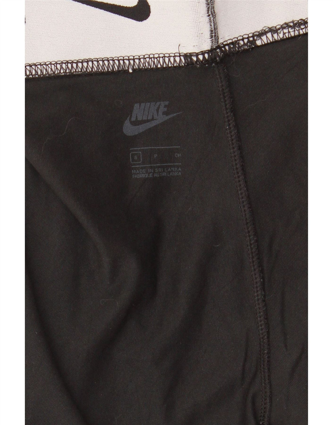 NIKE Womens Graphic Leggings UK 8 Small  Black