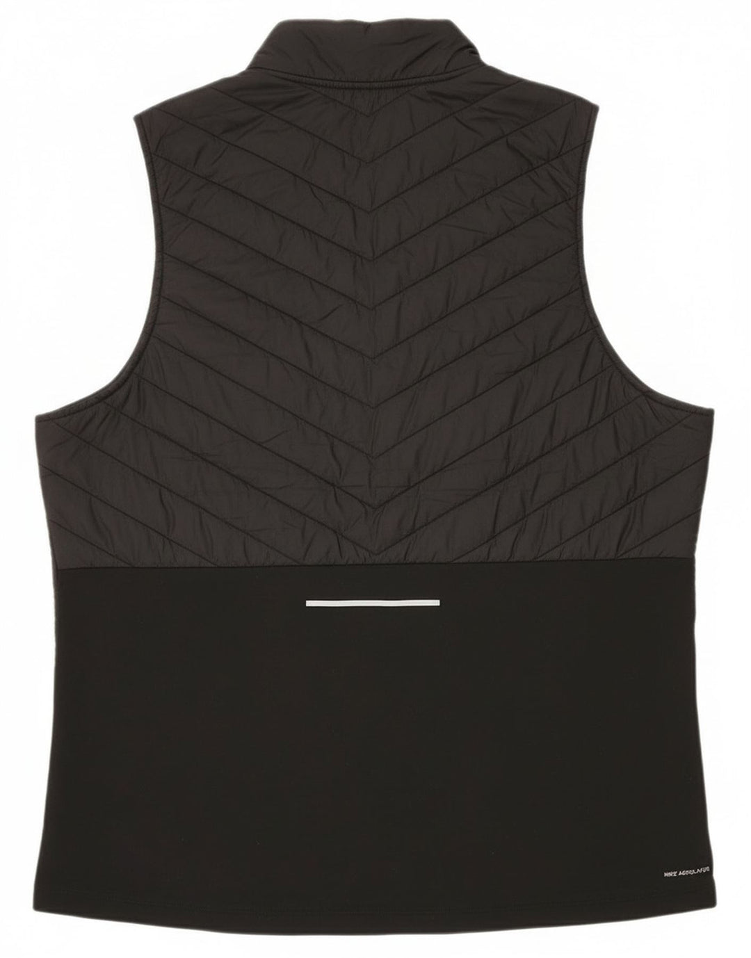 Nike Mens Running Gilet UK 42 XL Black Colourblock Polyester