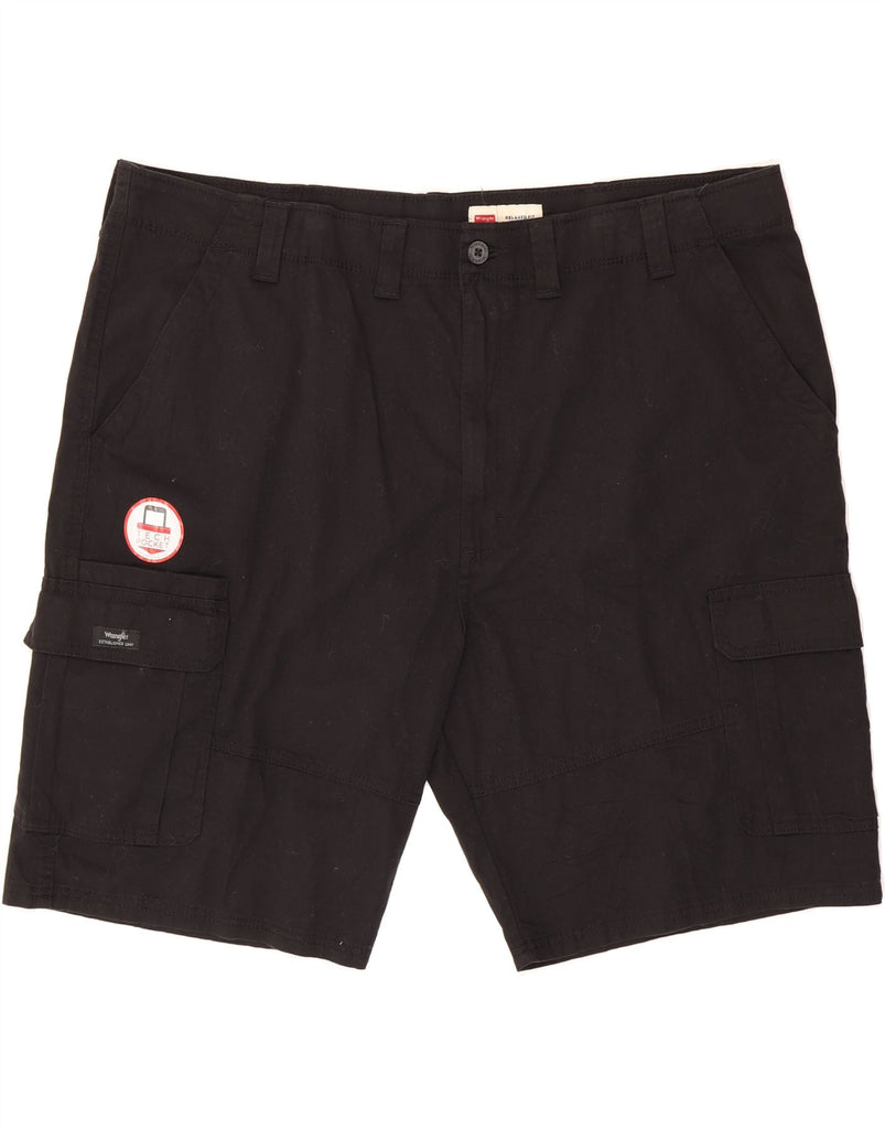 WRANGLER Mens Relaxed Fit Cargo Shorts W40 XL Black Cotton Vintage Wrangler and Second-Hand Wrangler from Messina Hembry 
