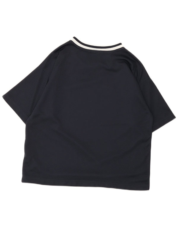 Champion Womens Graphic T-Shirt Top UK 14 Medium Black