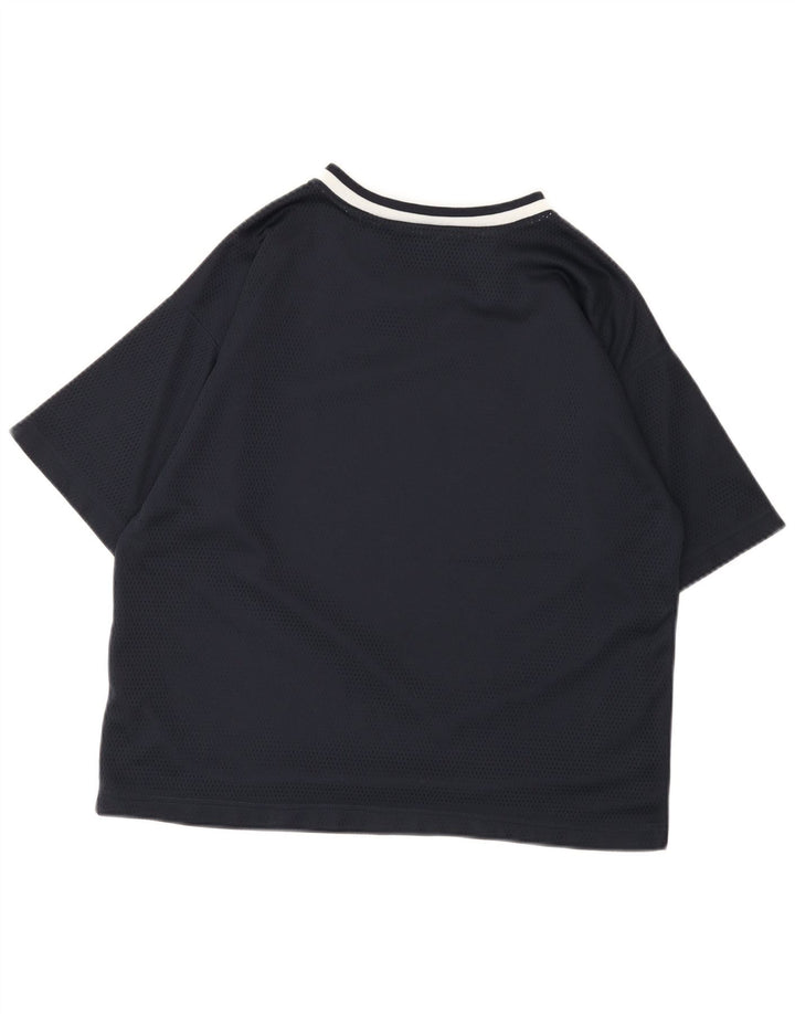 Champion Womens Graphic T-Shirt Top UK 14 Medium Black