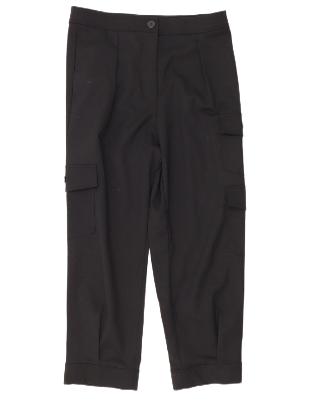 Sundek Womens Straight Cargo Trousers Medium W30 L26 Black Cotton