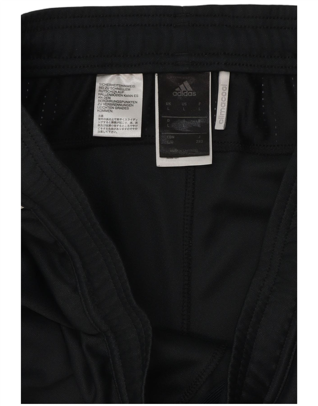 Adidas Mens Climacool Tracksuit Trousers Large Black Polyester