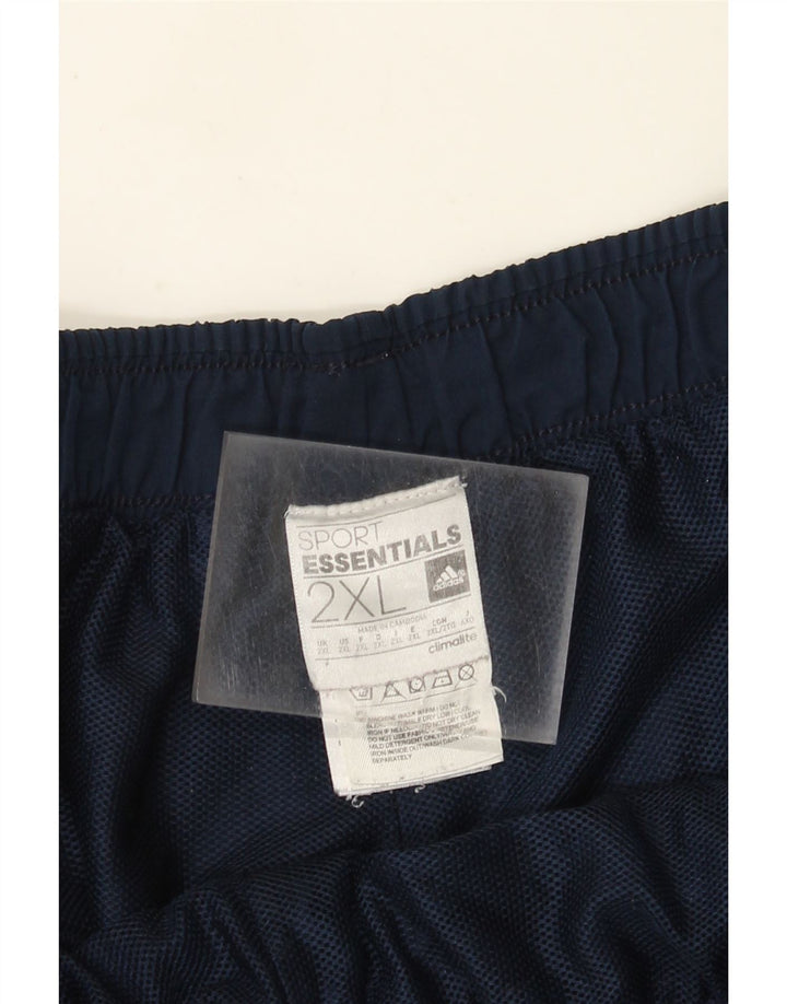 Adidas Mens Climalite Sport Shorts 2XL  Navy Blue Polyester