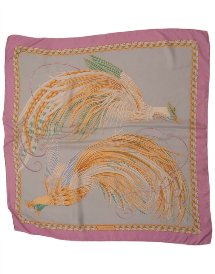 Salvatore Ferragamo Womens Square Scarf One Size Multicoloured Designer