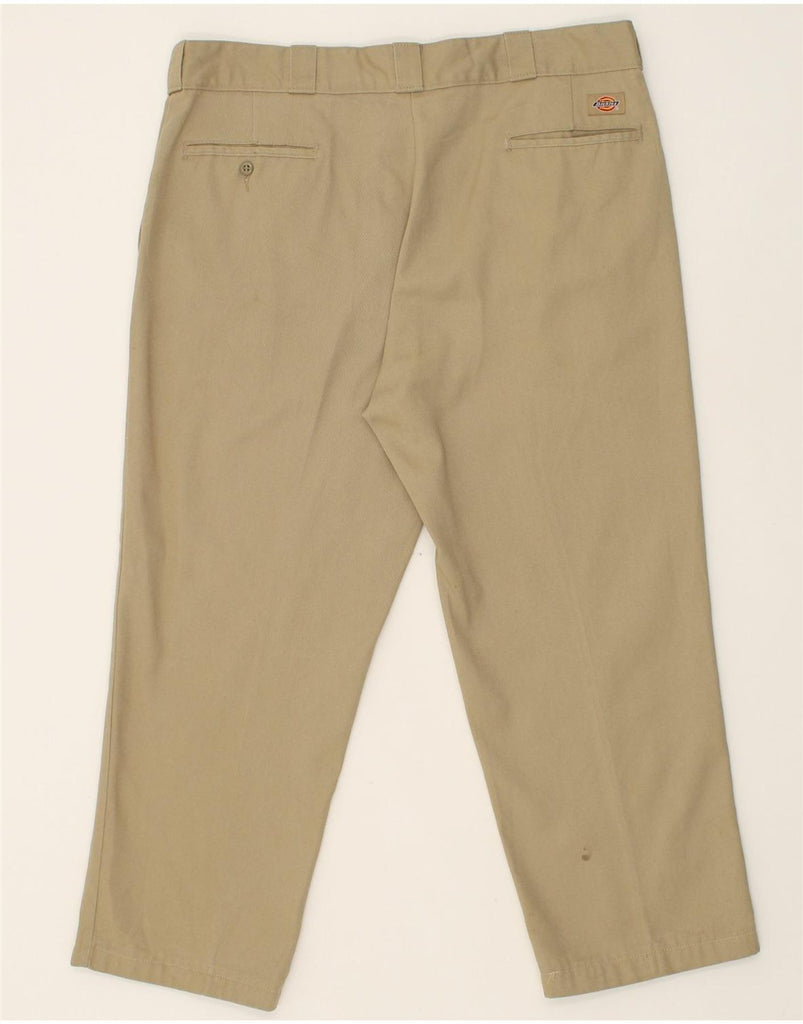 DICKIES Mens Original Fit Casual Trousers W40 L28 Beige Polyester | Vintage Dickies | Thrift | Second-Hand Dickies | Used Clothing | Messina Hembry 