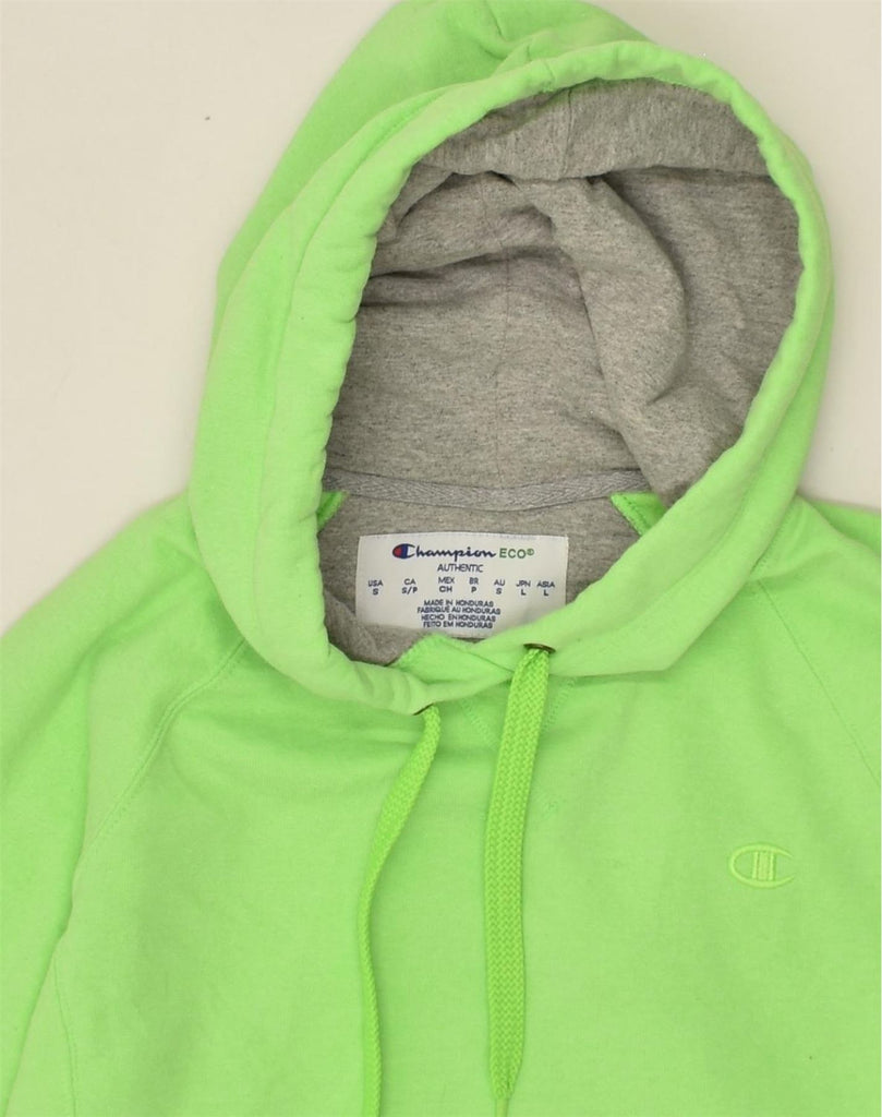 CHAMPION Mens Hoodie Jumper Small Green Cotton | Vintage Champion | Thrift | Second-Hand Champion | Used Clothing | Messina Hembry 