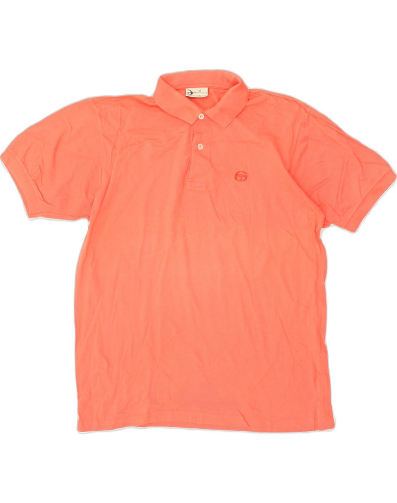 SERGIO TACCHINI Mens Polo Shirt Large Orange Cotton | Vintage Sergio Tacchini | Thrift | Second-Hand Sergio Tacchini | Used Clothing | Messina Hembry 