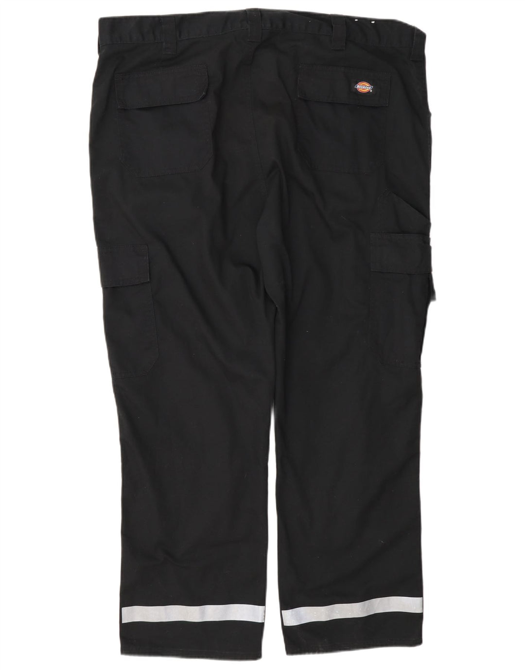 Dickies Mens Straight Cargo Trousers W40 L28 Black Colourblock Polyester