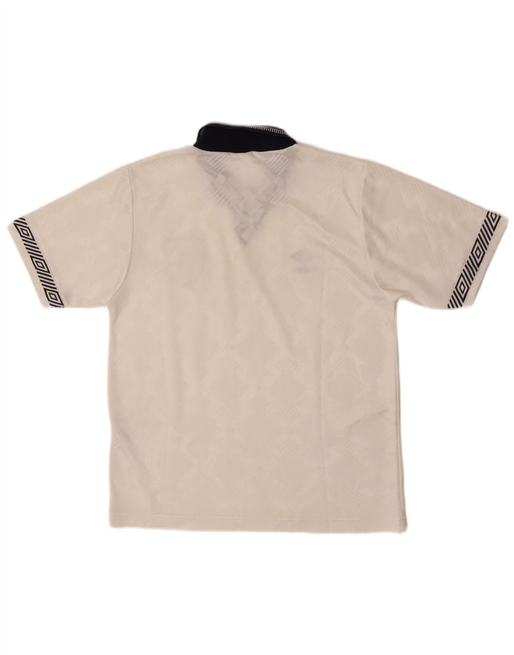 Umbro Mens England 1990-1992 Graphic Jersey Top Small White Sports