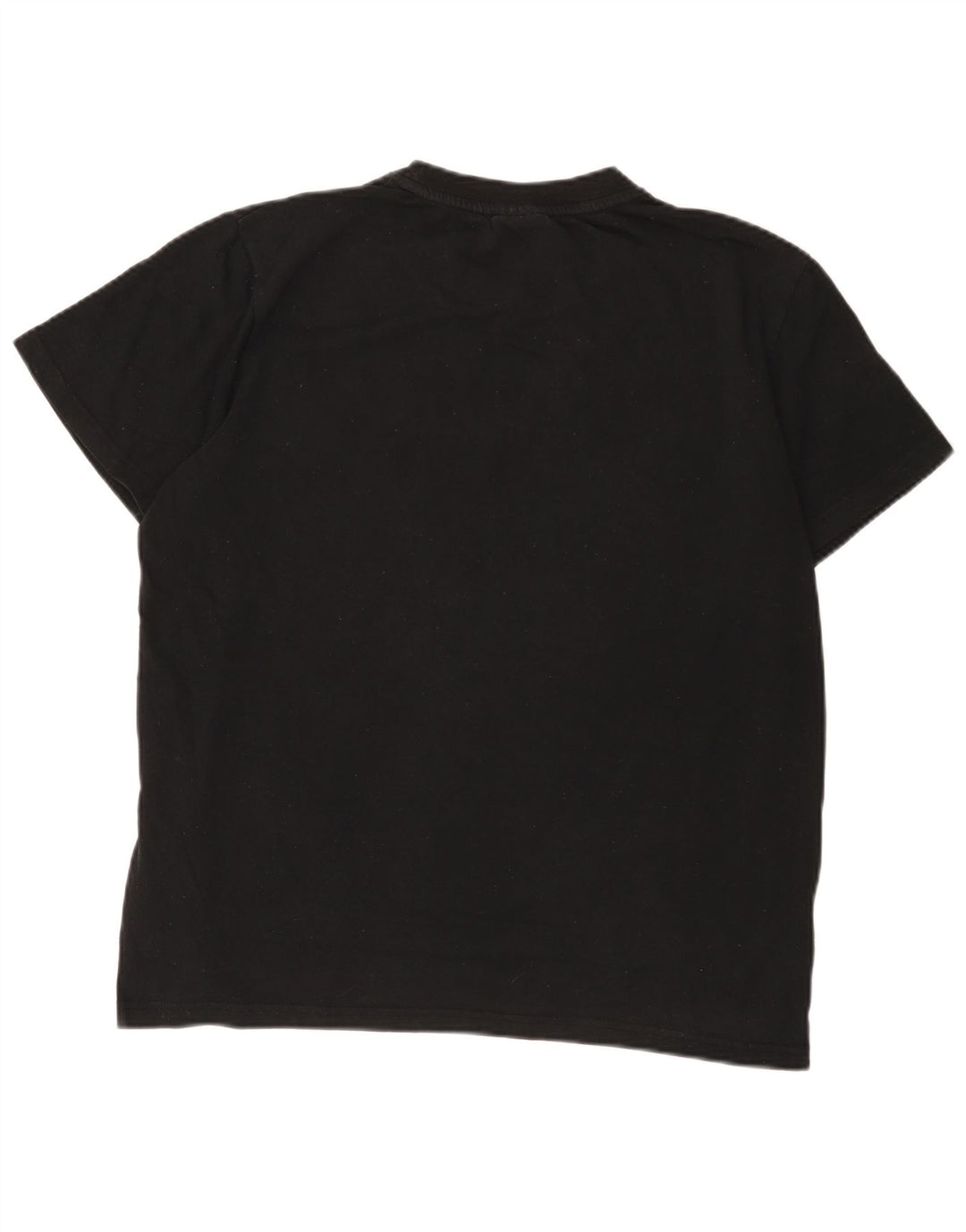 Fila Mens Graphic T-Shirt Top Large Black Cotton