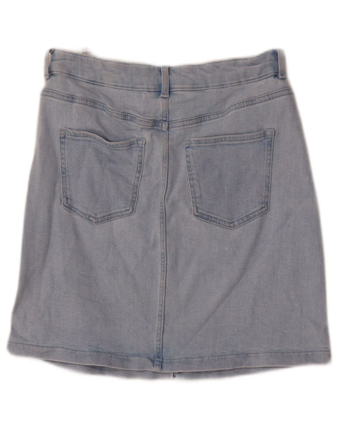 Marks & Spencer Womens Denim Skirt UK 8 Small W26  Blue Cotton