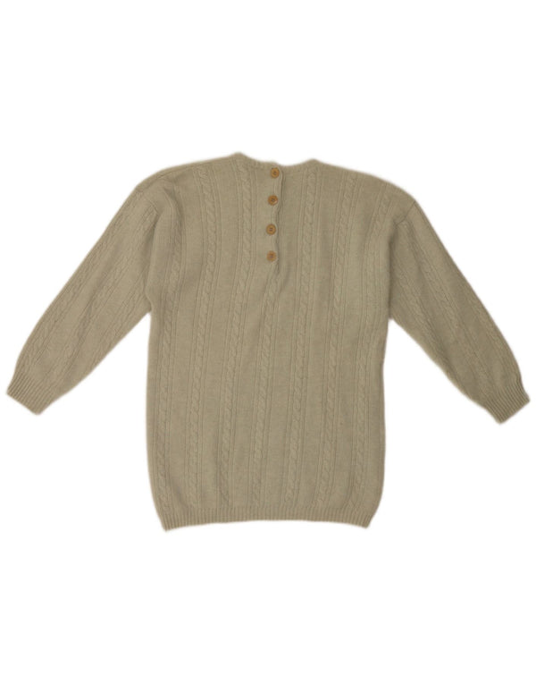 Maria Grazia Severi Womens Crew Neck Jumper Sweater IT 54 3XL Green